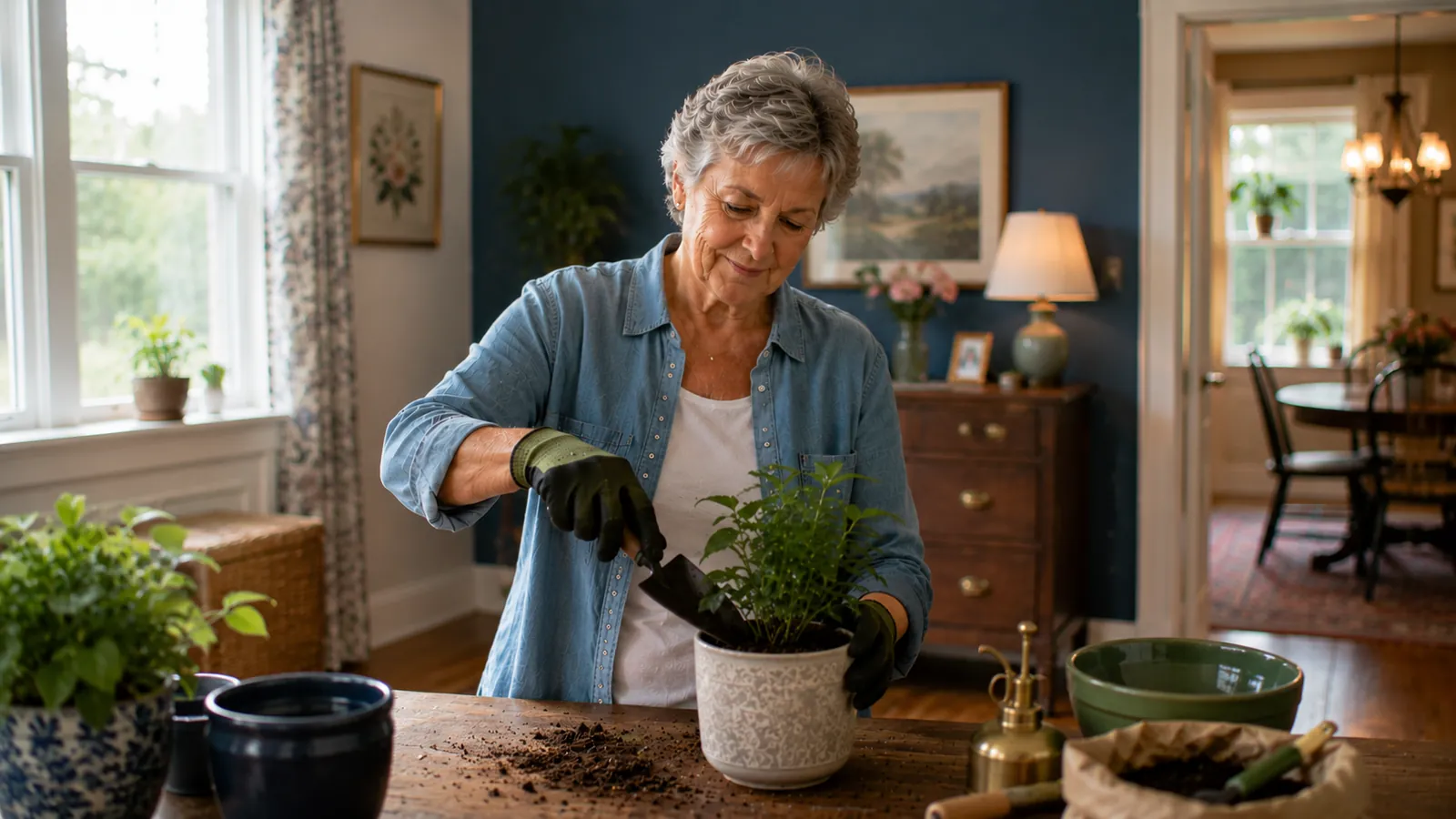 A participant in their supported independent living home